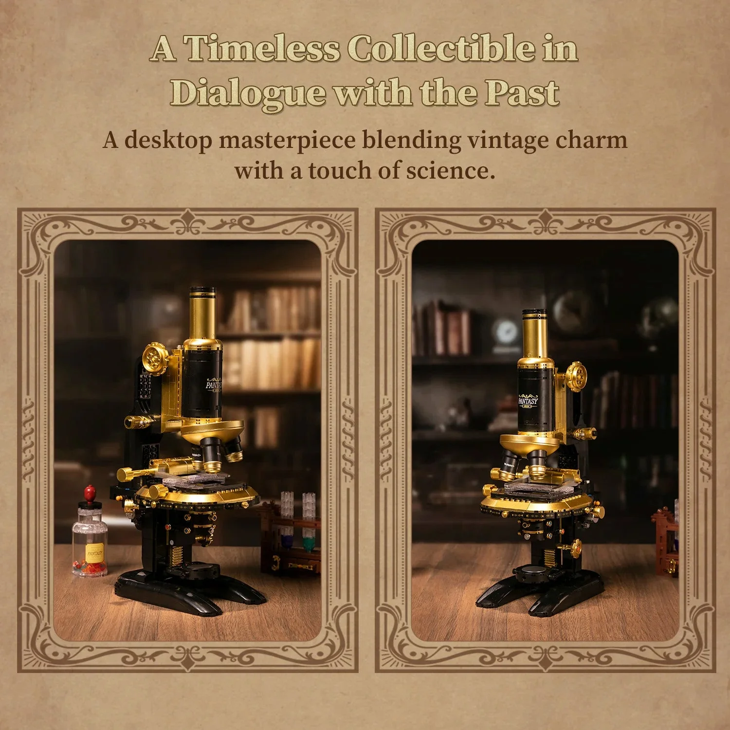 Retro Microscope With Accessories Set - 1107 pcs - Image 7