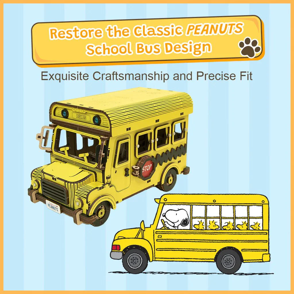Peanuts™ Snoopy Yellow School Bus - Image 10