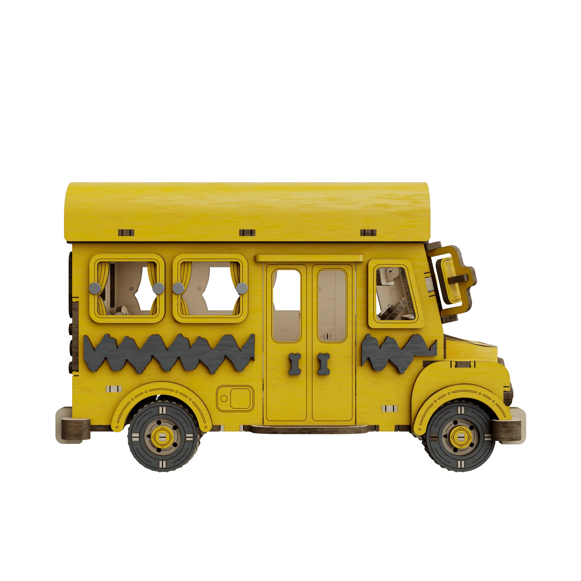 Peanuts™ Snoopy Yellow School Bus - Image 6