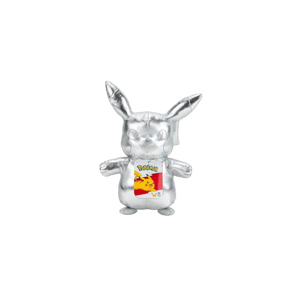 Pokemon - 25th Celebration - 8 Inch Silver Pikachu Plush