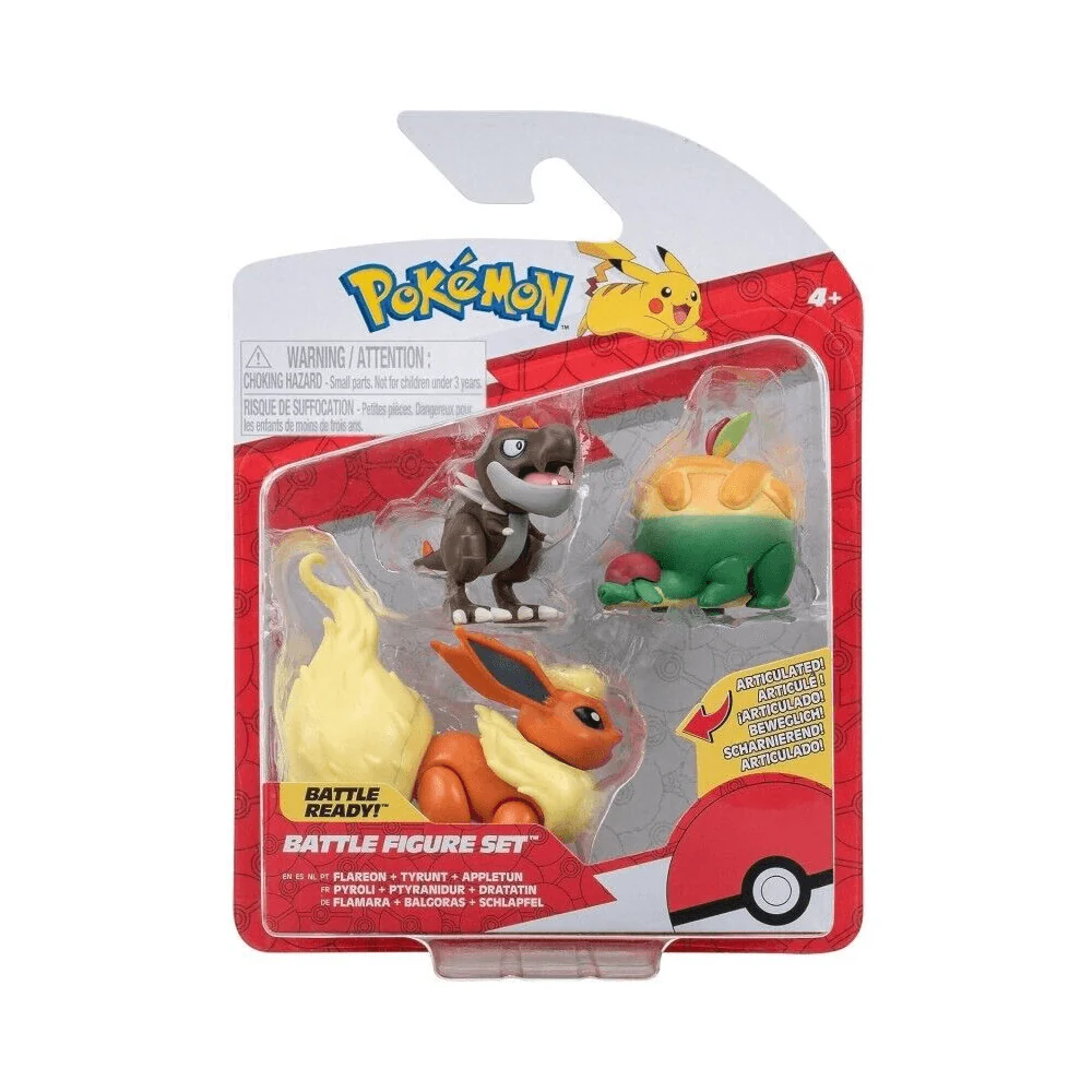 Pokémon Battle Figure 3-Pack (Flareon, Tyrunt, Appletun)