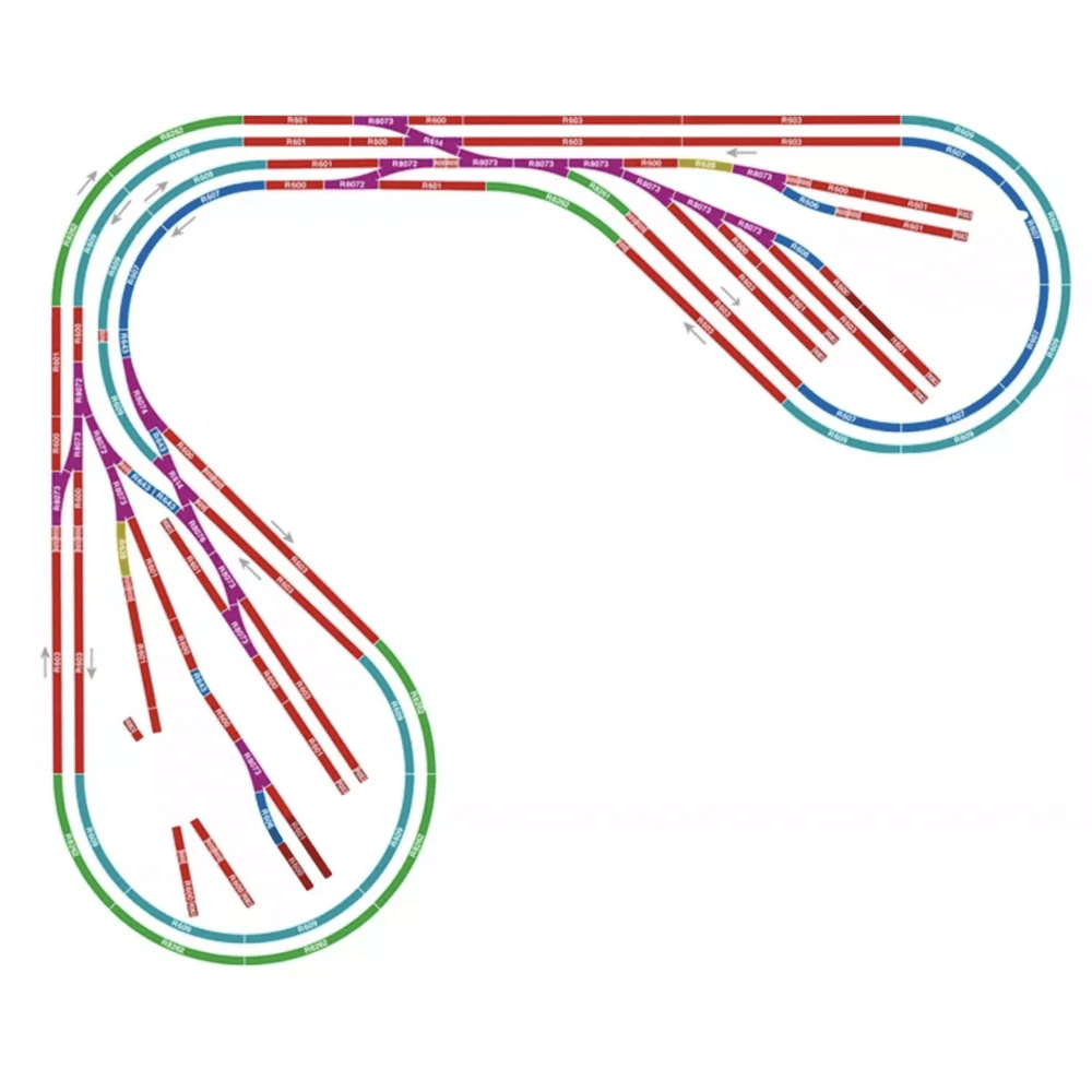 Hornby R7277 Layouts Made Easy - Large Corner Layout Complete Track Pack