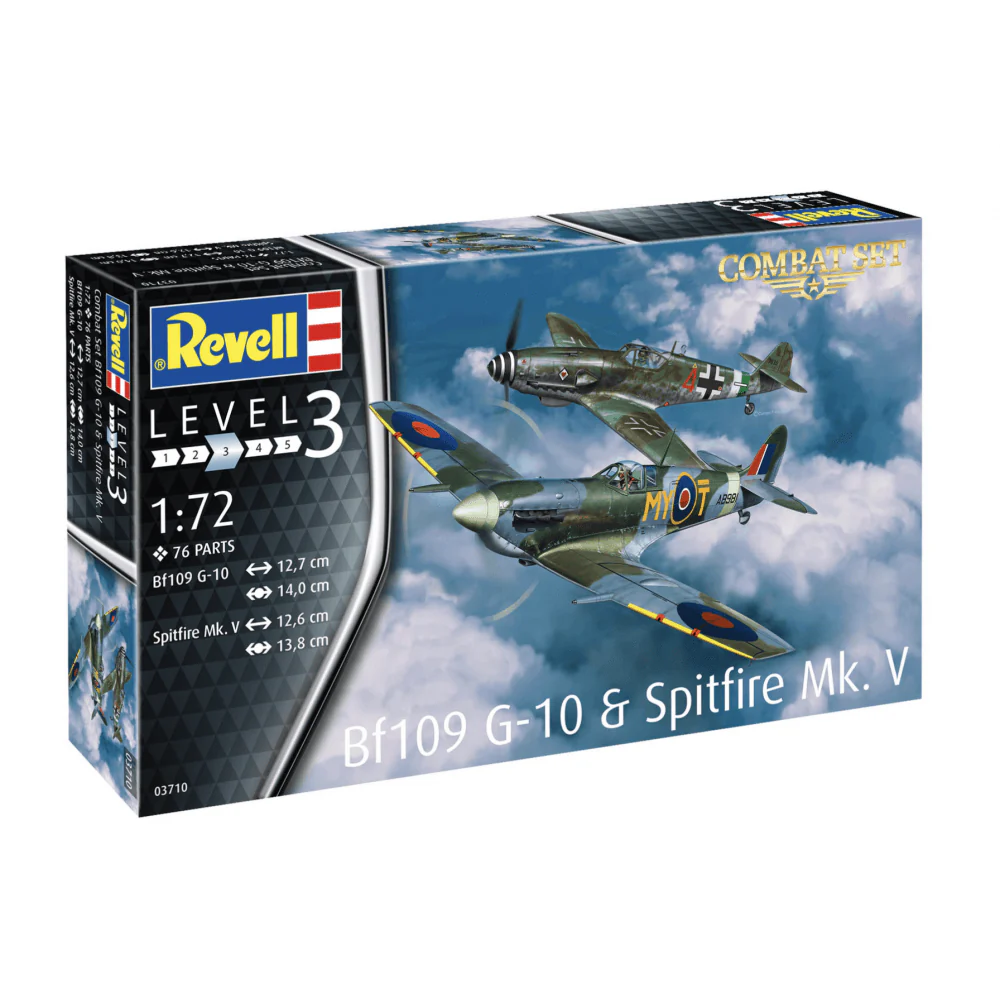 Combat Set Messerschmitt Bf109G-10 & Spitfire Mk.V (1:72)