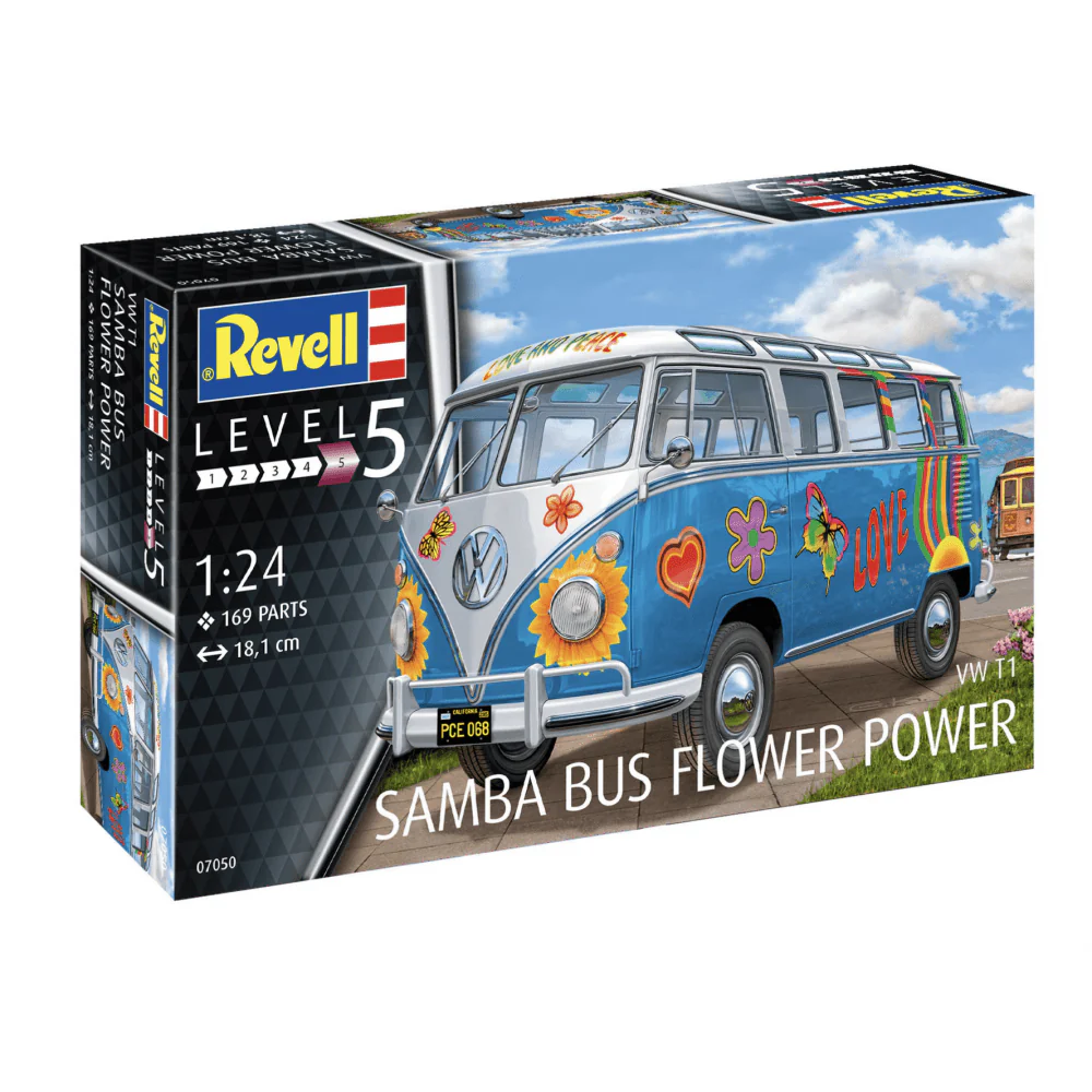 VW T1 Samba Bus "Flower Power" (1:24)