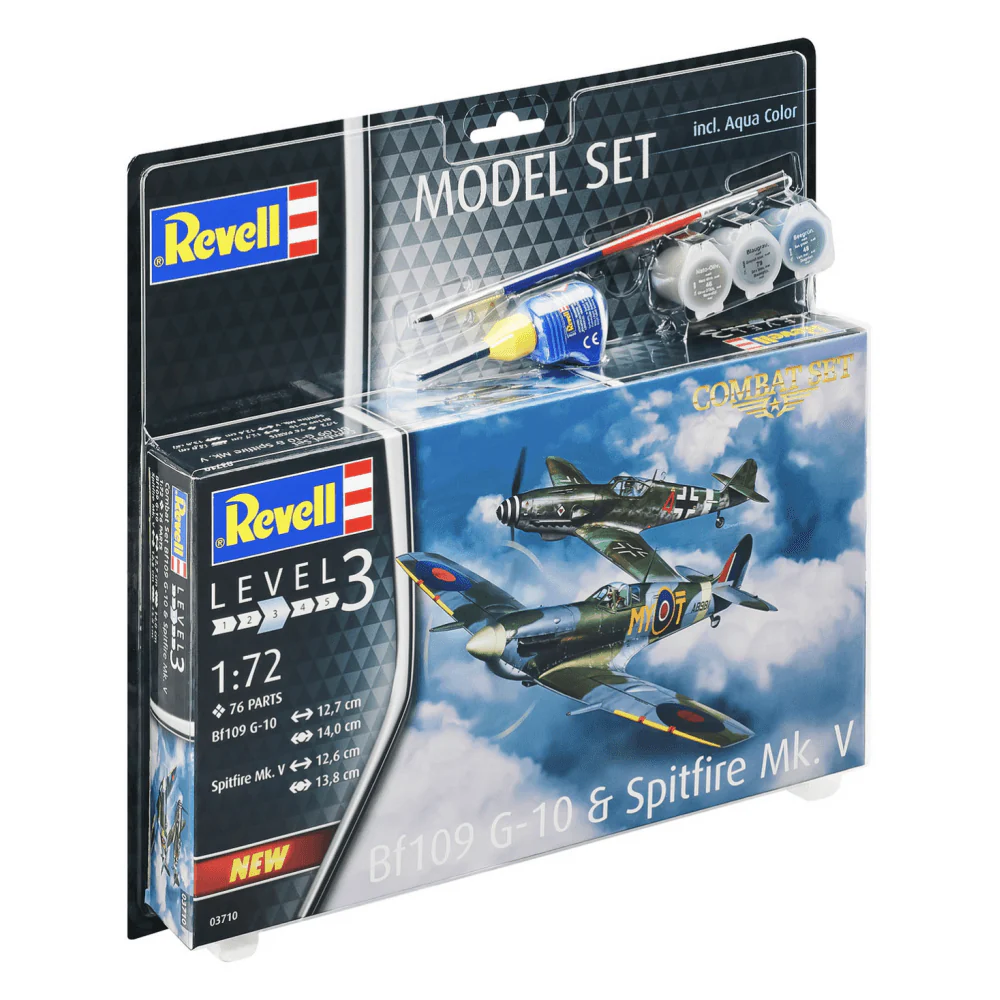 Model Set Combat Set Bf109G-10 & Spitfire Mk.V (1:72)