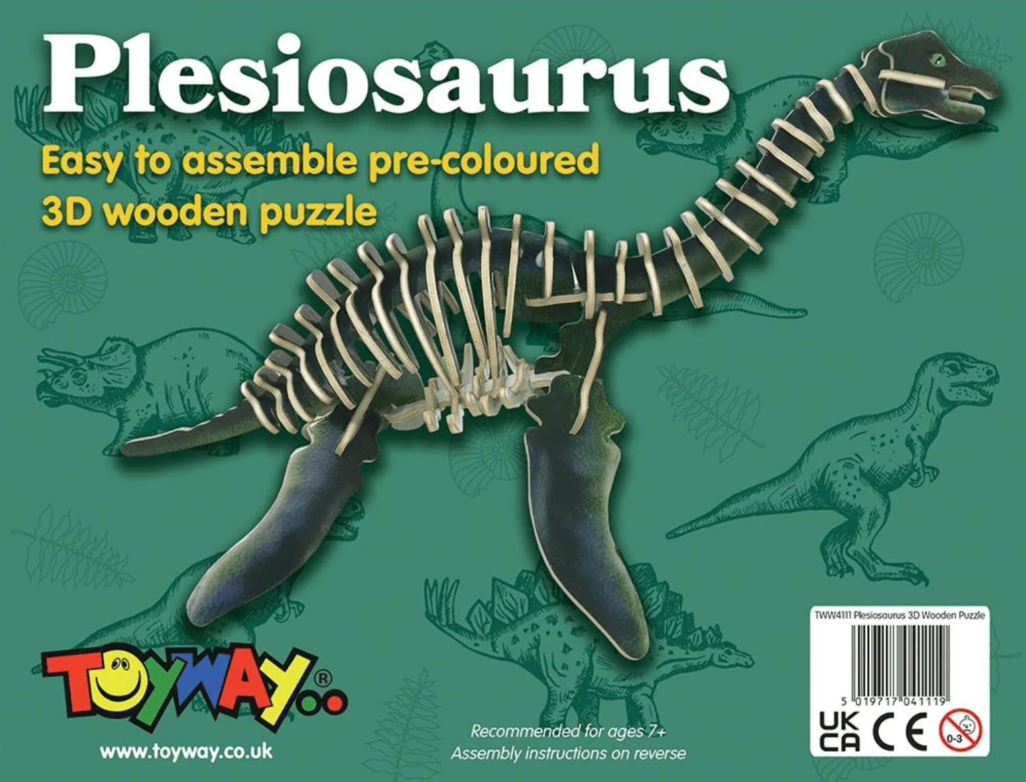 Plesiosaurus 3D Wooden Puzzle