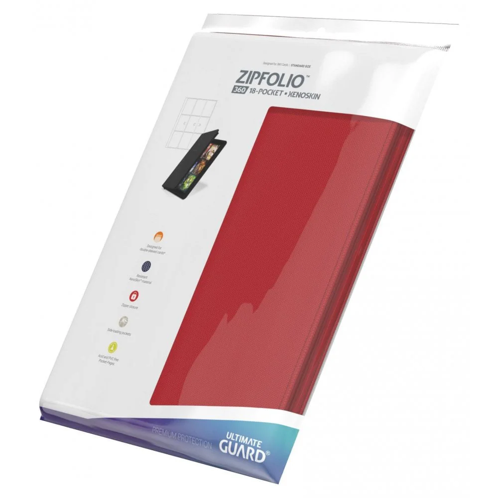 UG Zipfolio 360 - 18-Pocket XenoSkin Red