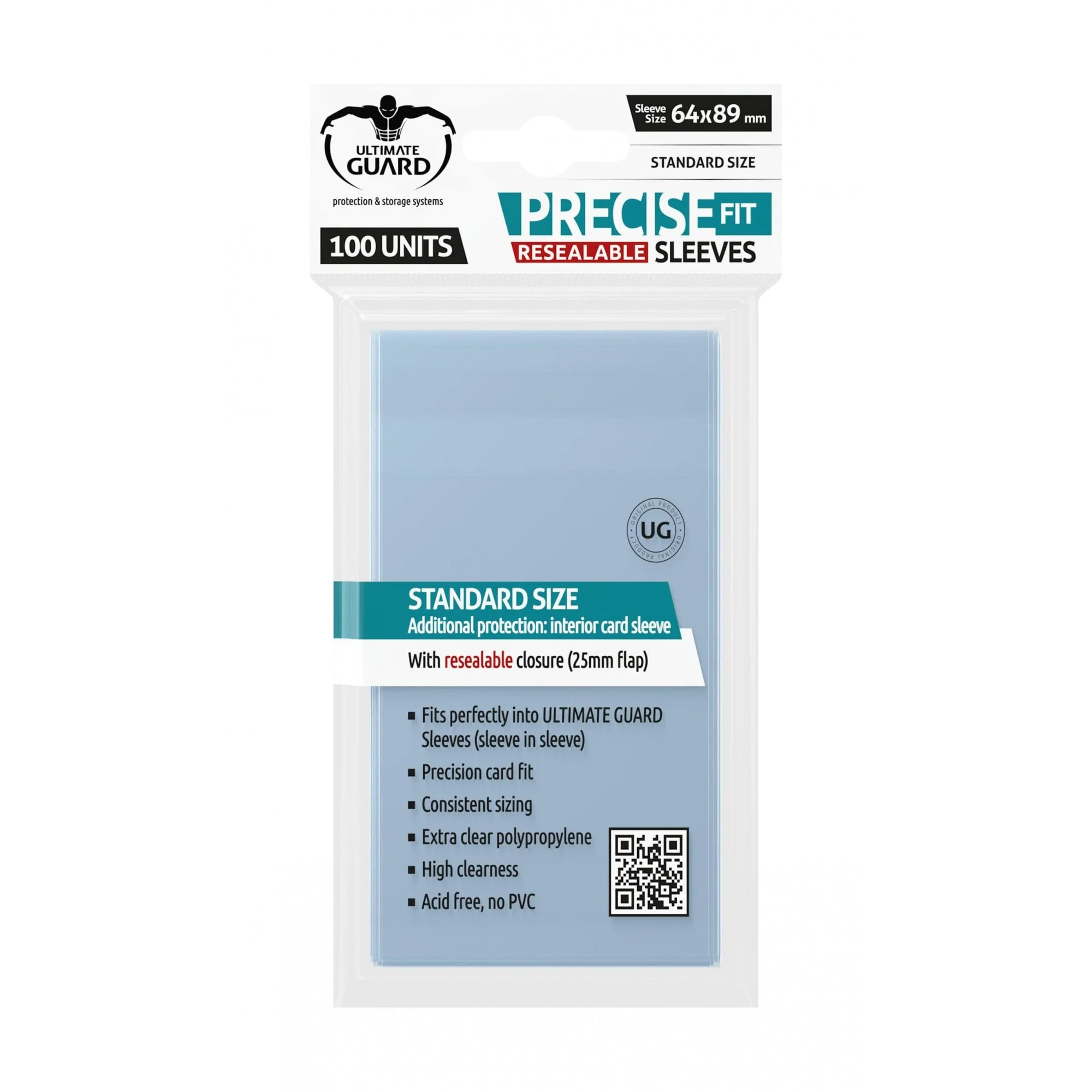 UG Precise Fit Standard Resealable Clear Sleeves