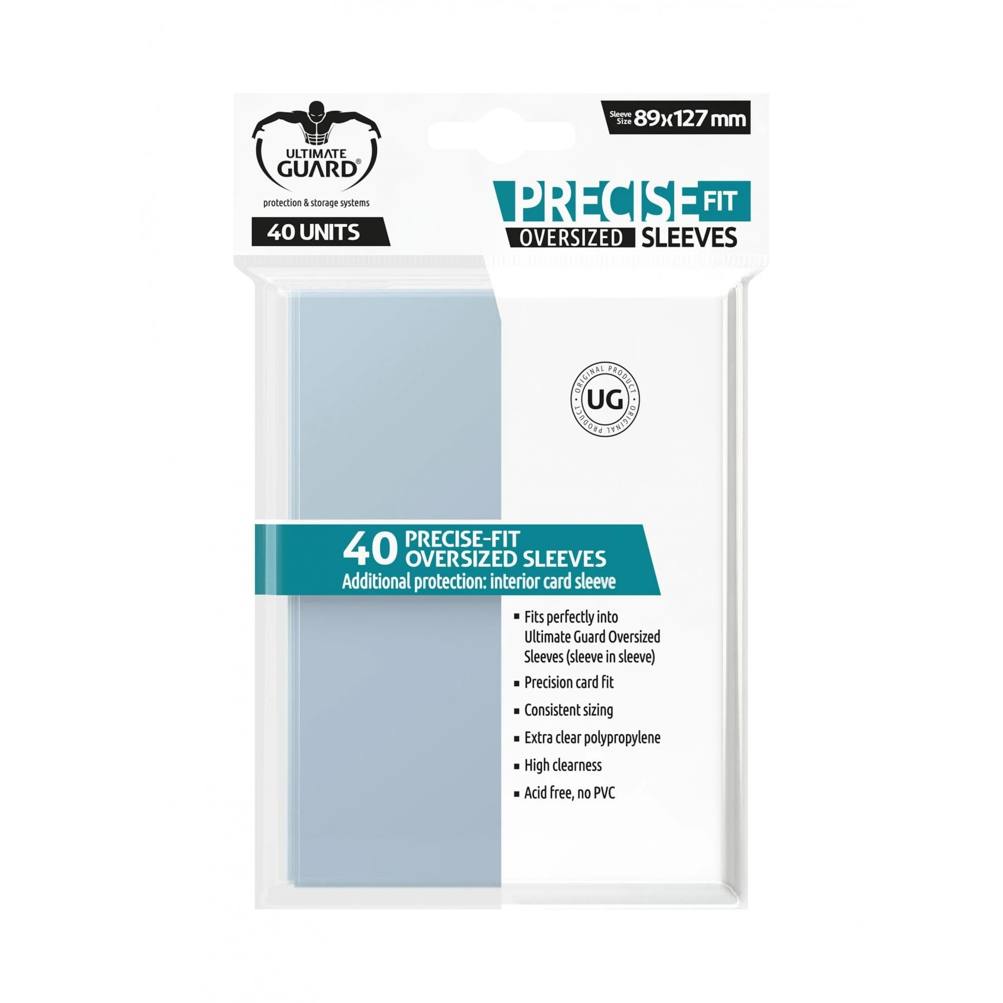 UG Precise-Fit Sleeves Oversized Transparent (40)