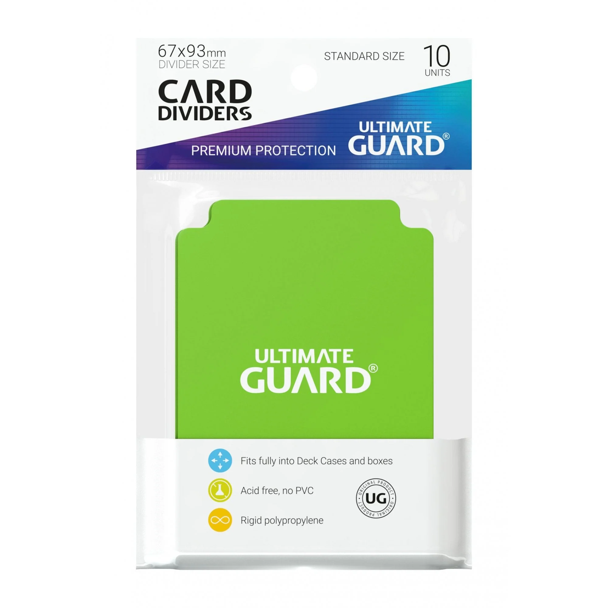 UG Light Green Card Dividers (10)