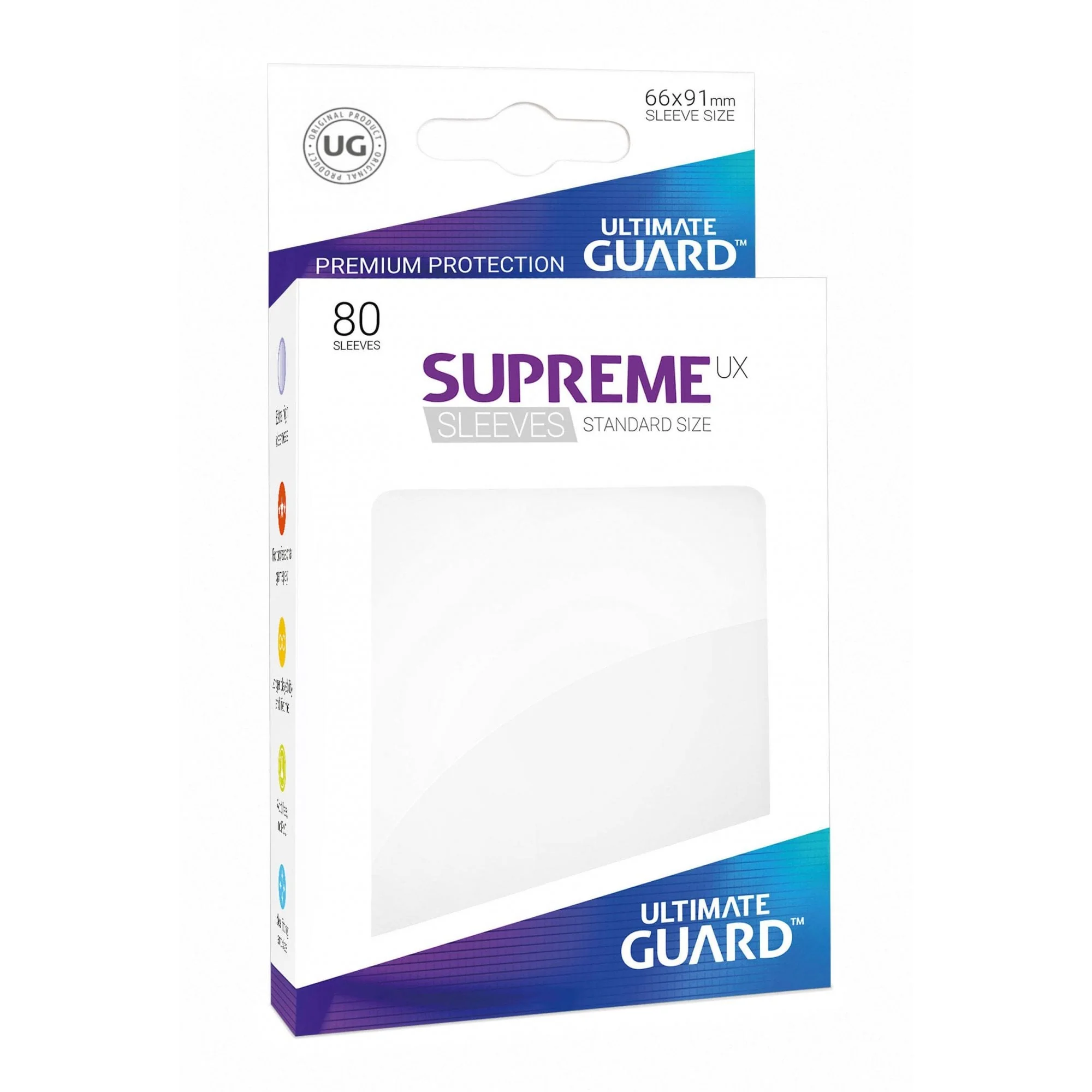 UG White Standard Supreme UX Sleeves (80)