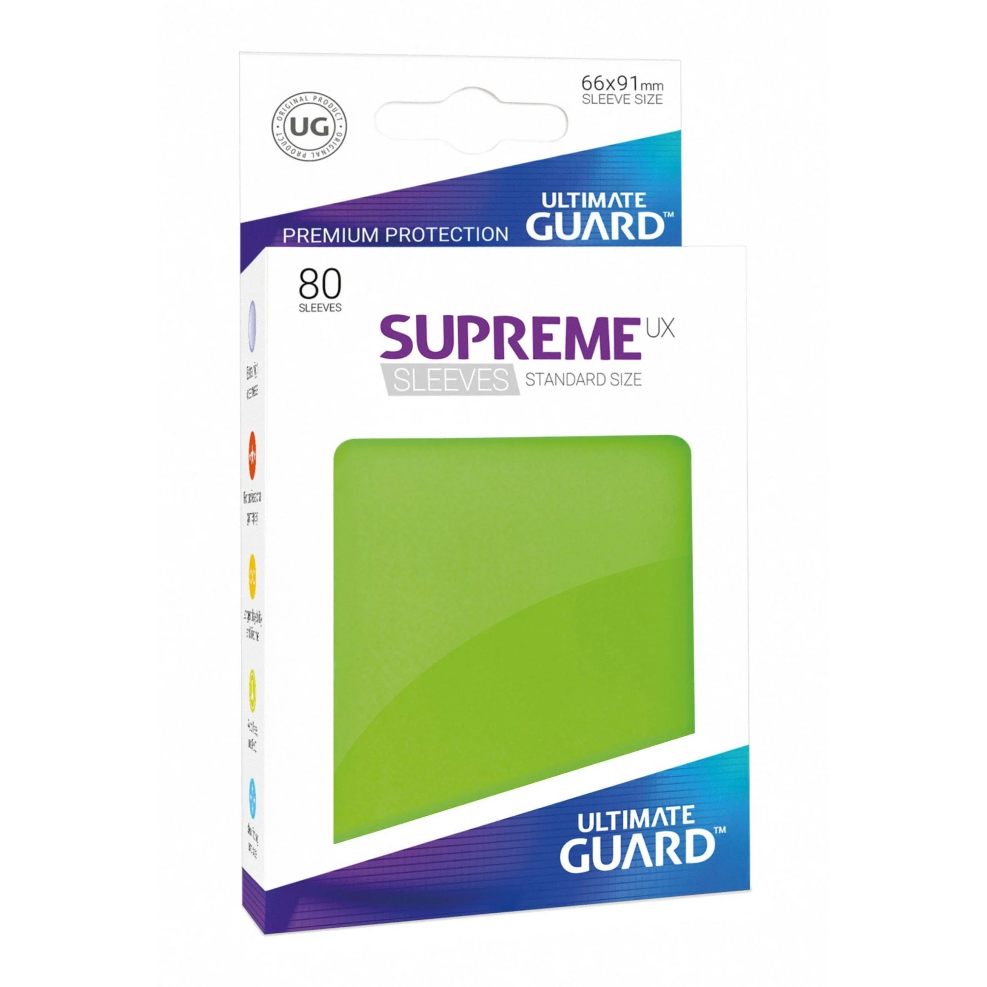 UG Light Green Standard Supreme UX Sleeves (80)