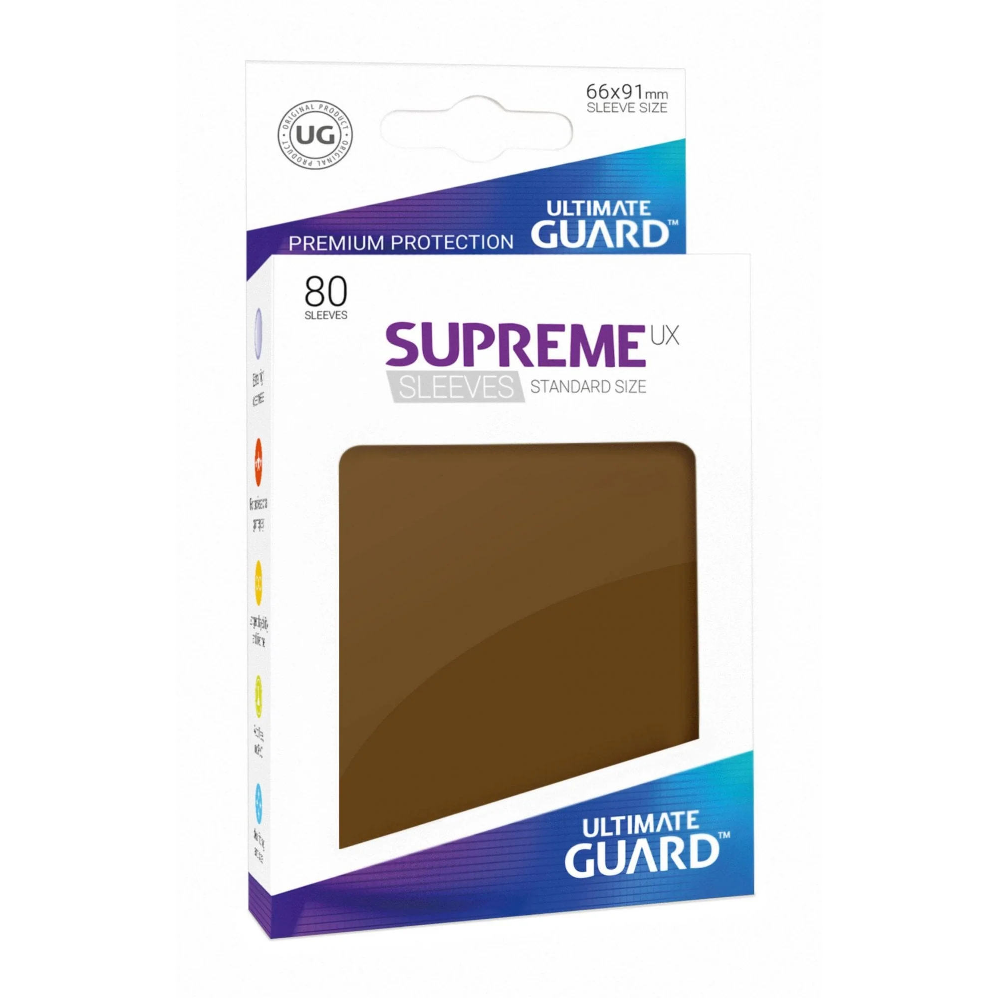UG Brown Standard Supreme UX Sleeves (80)