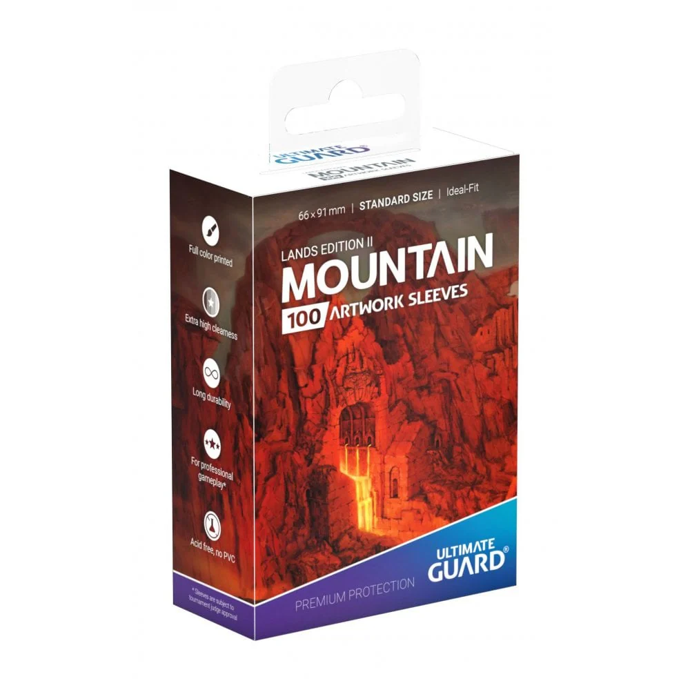 UG MTG Standard Lands Edition II Mountain Sleeves (100)