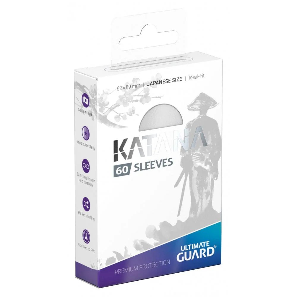 UG Katana Sleeves Small/Japanese Size White (60)