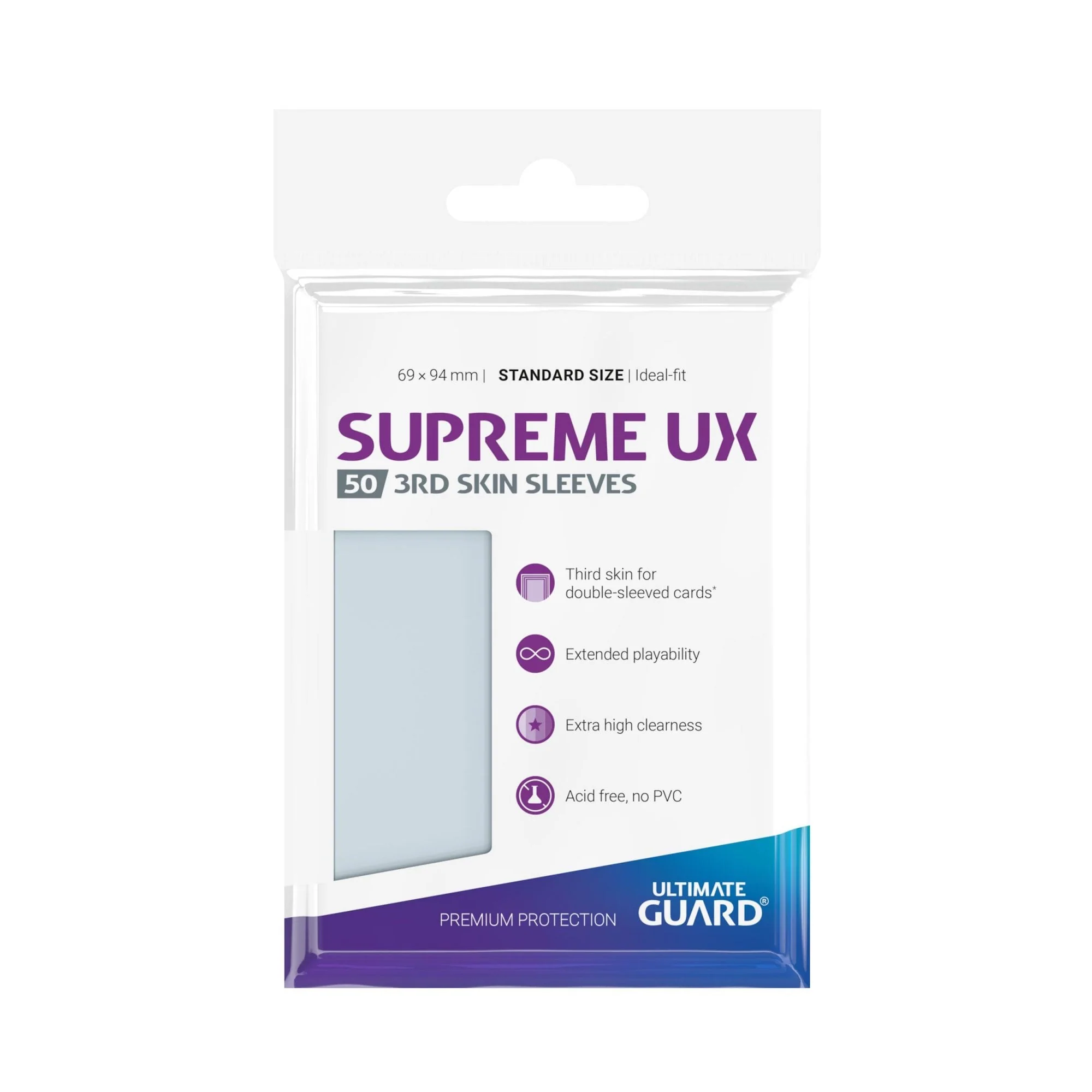 UG Supreme UX 3rd Skin Sleeves (50)  - Standard Size Oversleeves