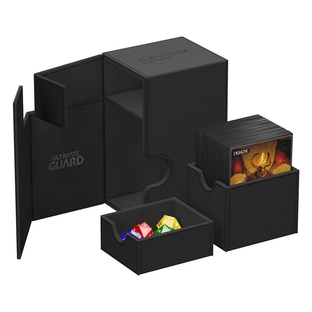 Ultimate Guard Flip`n`Tray 80+ XenoSkin Monocolor Black - Image 2