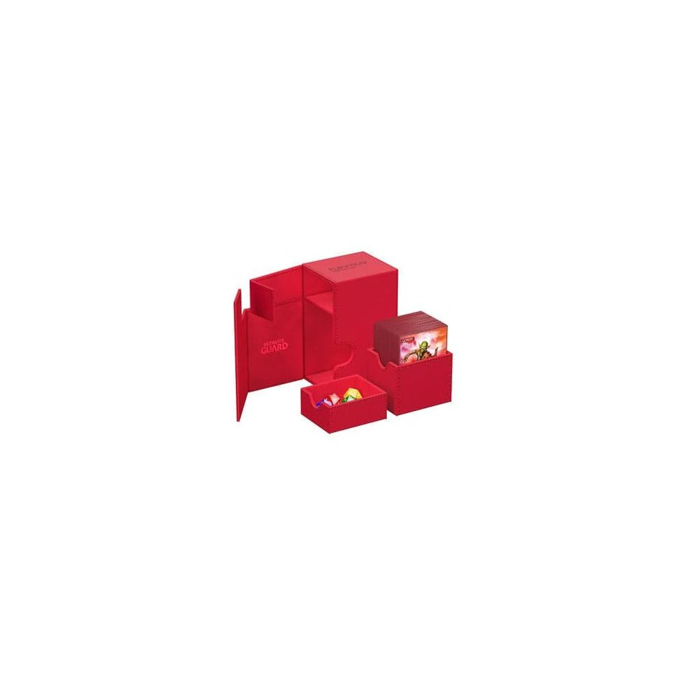 Ultimate Guard Flip`n`Tray 80+ XenoSkin Monocolor Red - Image 2