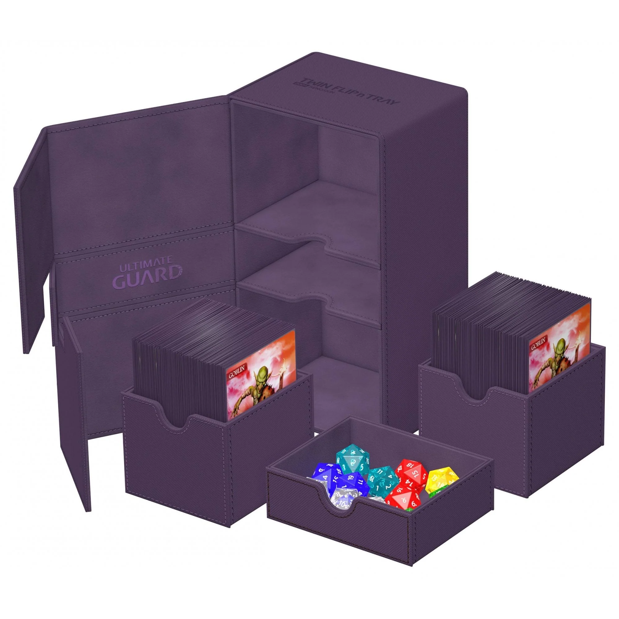 Ultimate Guard Twin Flip`n`Tray 200+ XenoSkin Monocolor Purple - Image 3