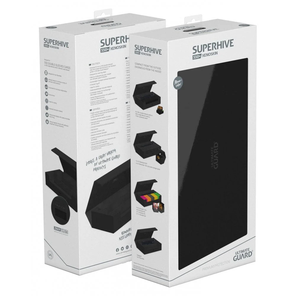 Ultimate Guard Superhive 550+ XenoSkin Monocolor Black