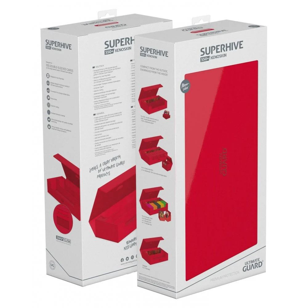Ultimate Guard Superhive 550+ XenoSkin Monocolor Red