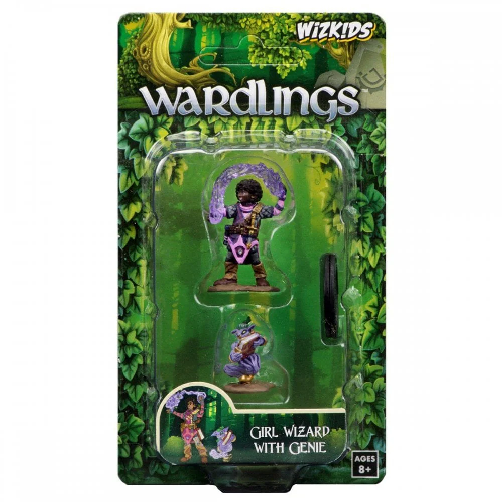 Girl Wizard & Genie: WizKids Wardlings Miniatures