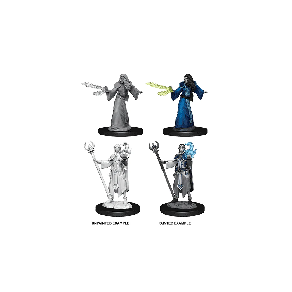 Male Elf Wizard: D&D Nolzur's Marvelous Unpainted Miniatures (W9)