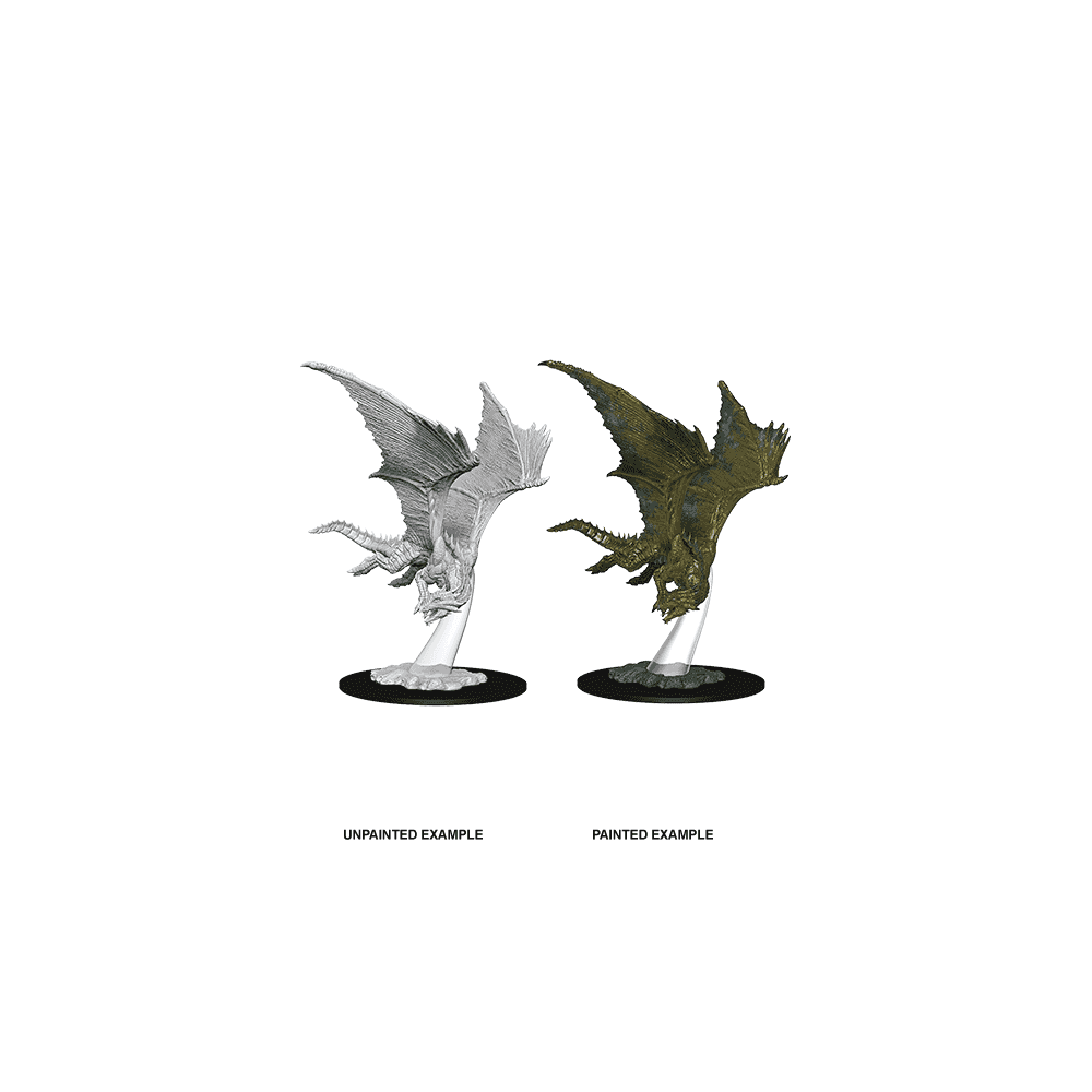 Young Bronze Dragon: D&D Nolzur's Marvelous Unpainted Miniatures (W9)