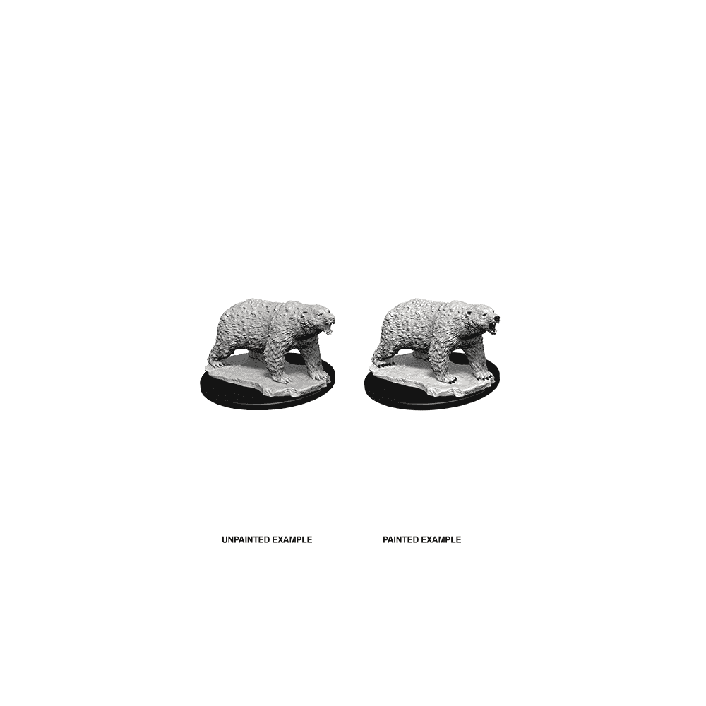 Polar Bear: WizKids Deep Cuts Unpainted Miniatures (W9)