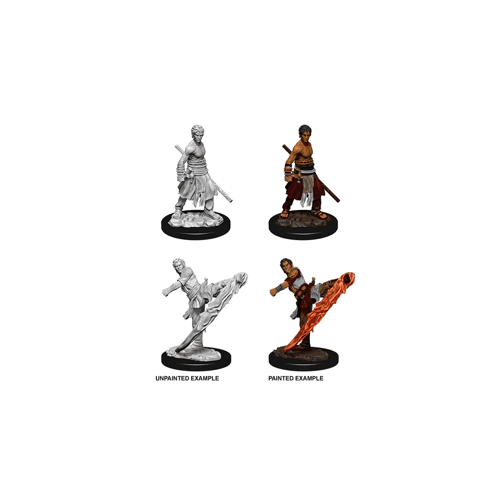 Male Half-Elf Monk: D&D Nolzur's Marvelous Unpainted Miniatures (W10)