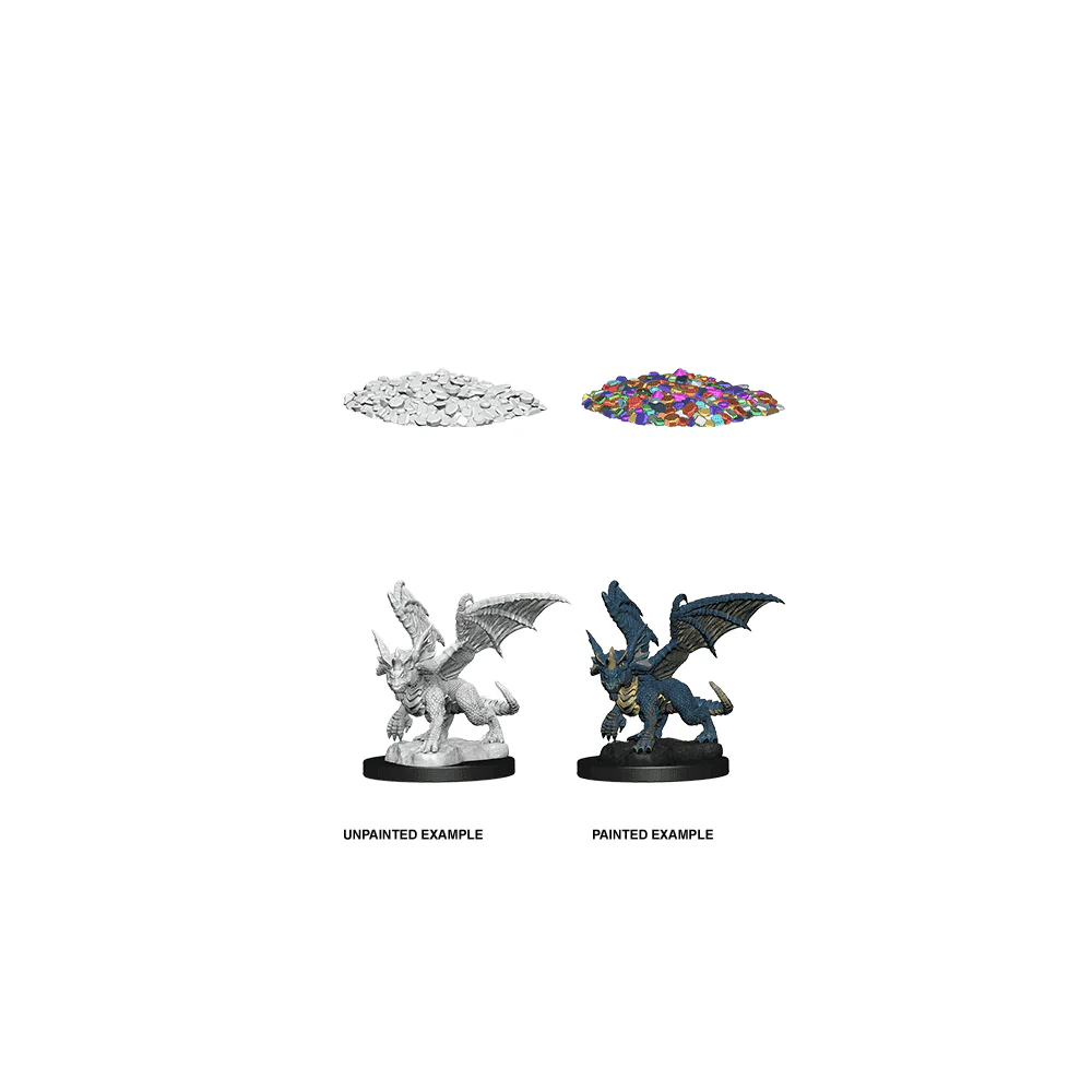 Blue Dragon Wyrmling: D&D Nolzur's Marvelous Unpainted Miniatures (W10)