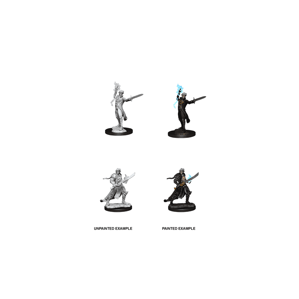 Male Elf Magus (Magic User): Pathfinder Battles Deep Cuts Unpainted Miniatures (W11)
