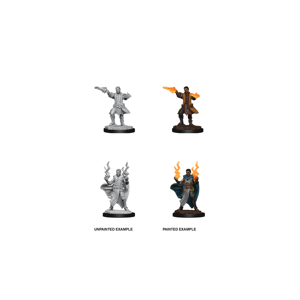 Male Human Sorcerer: D&D Nolzur's Marvelous Unpainted Miniatures (W12)