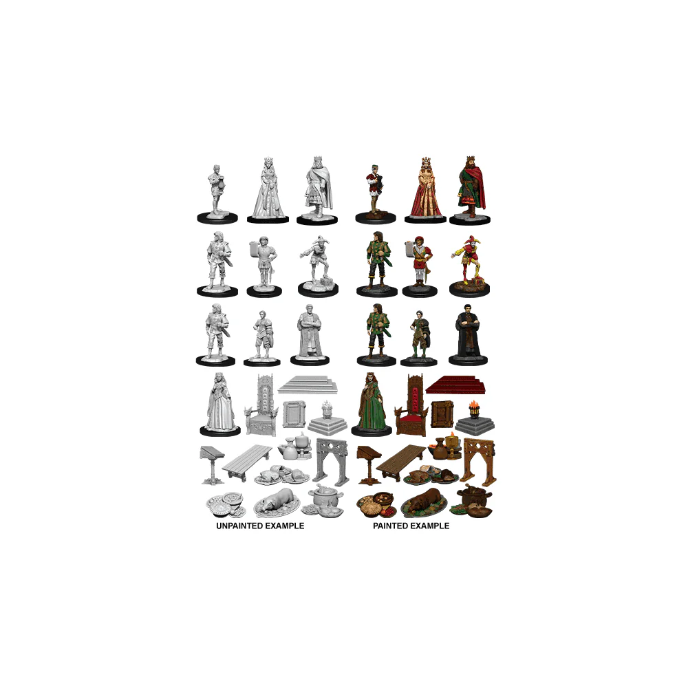 Towns People Castle I: WizKids Deep Cuts Unpainted Miniatures (W12)