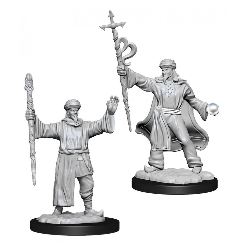 Human Wizard Male: D&D Nolzur's Marvelous Unpainted Miniatures (W13)