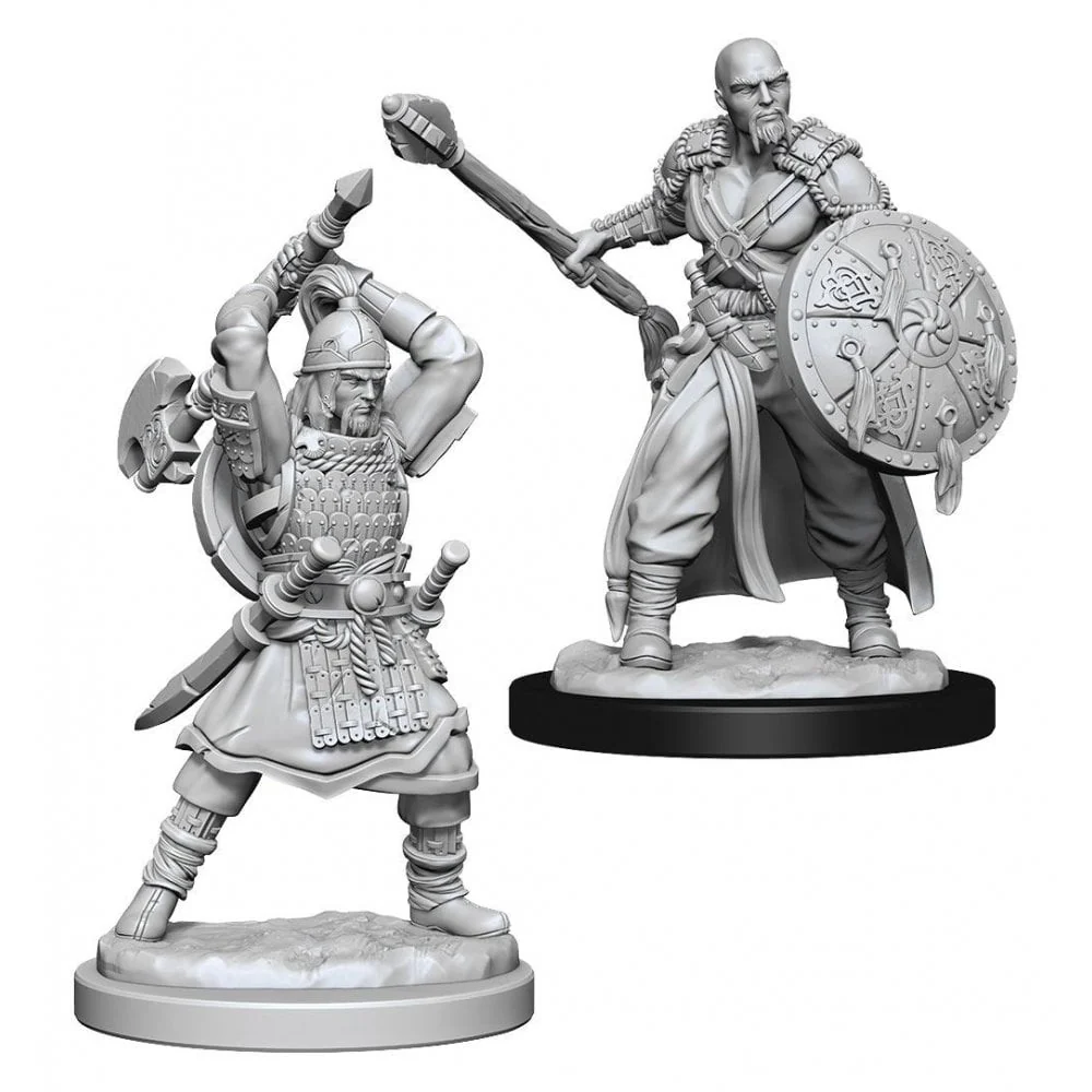 Human Barbarian Male: D&D Nolzur's Marvelous Unpainted Miniatures (W13)