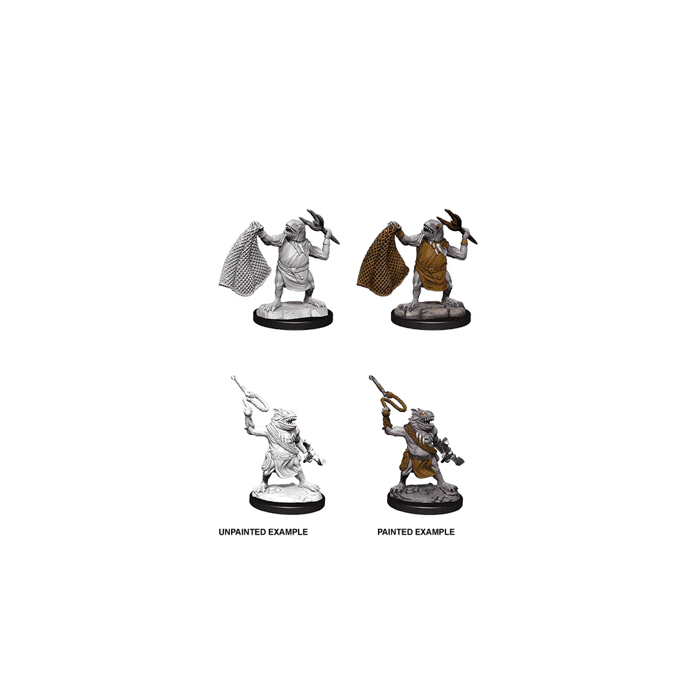 Kuo-Toa & Kuo-Toa Whip: D&D Nolzur's Marvelous Unpainted Miniatures (W14)
