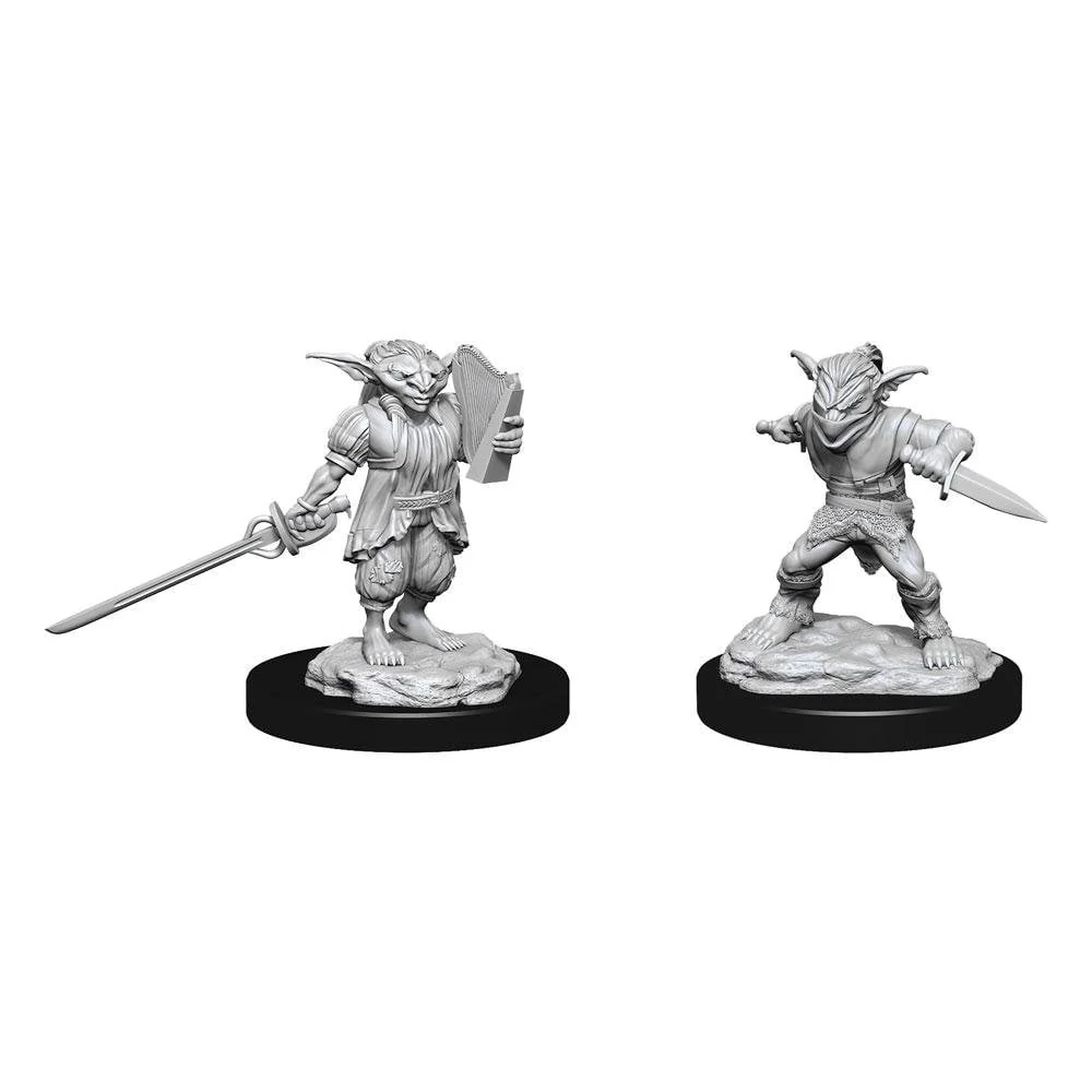 Male Goblin Rogue & Female Goblin Bard: D&D Nolzur's Marvelous Unpainted Miniatures (W15)