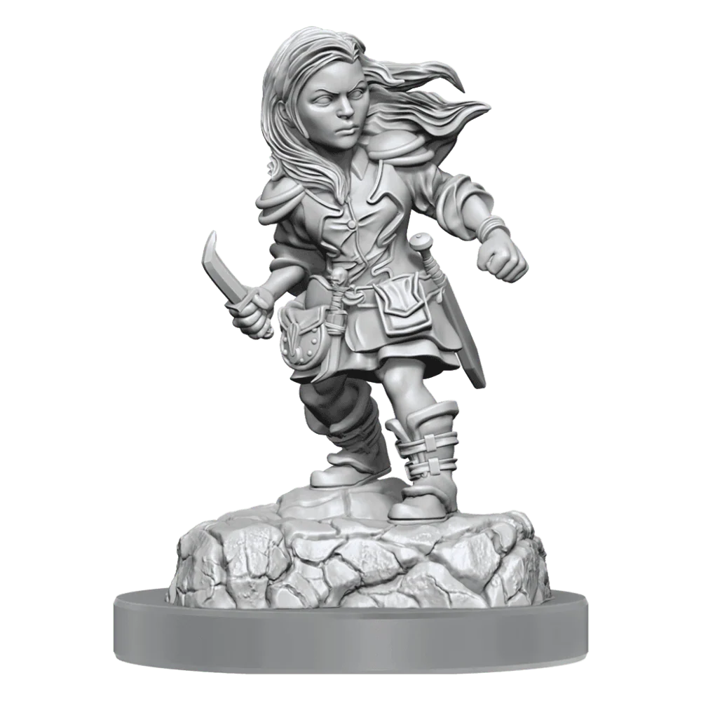 Halfling Rogue Female: D&D Nolzur's Marvellous Unpainted Miniatures