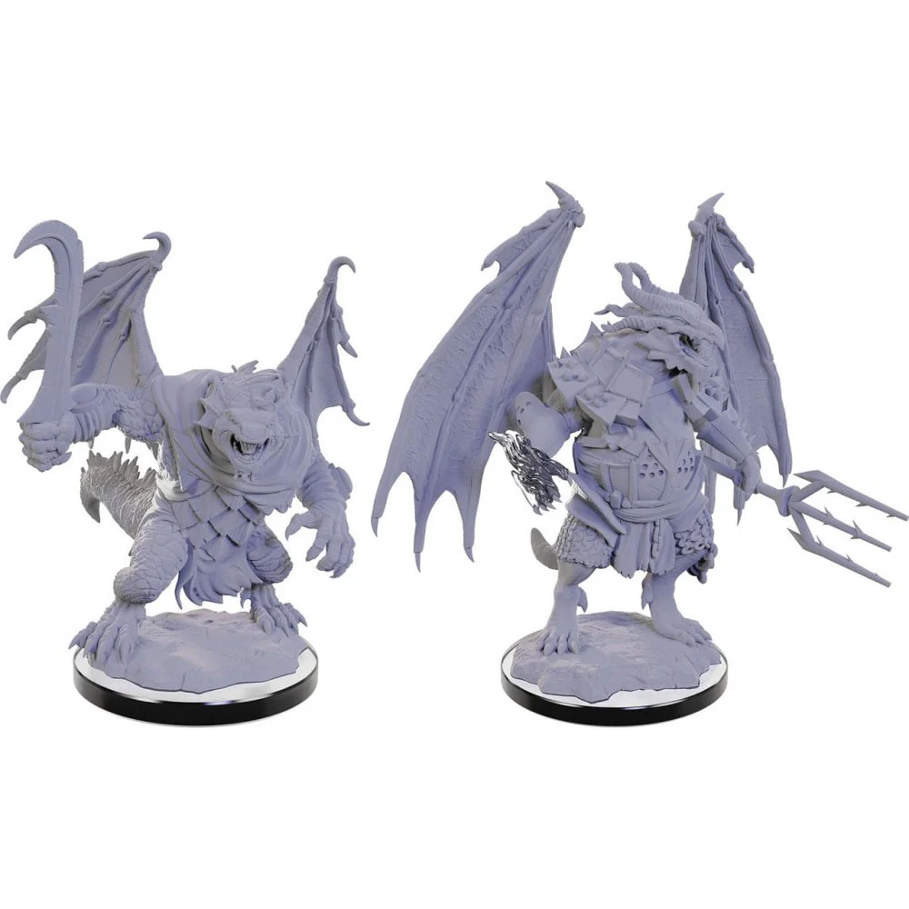 Draconian Mage and Foot Solider: D&D Nolzur's Marvelous Unpainted Miniatures (W22)