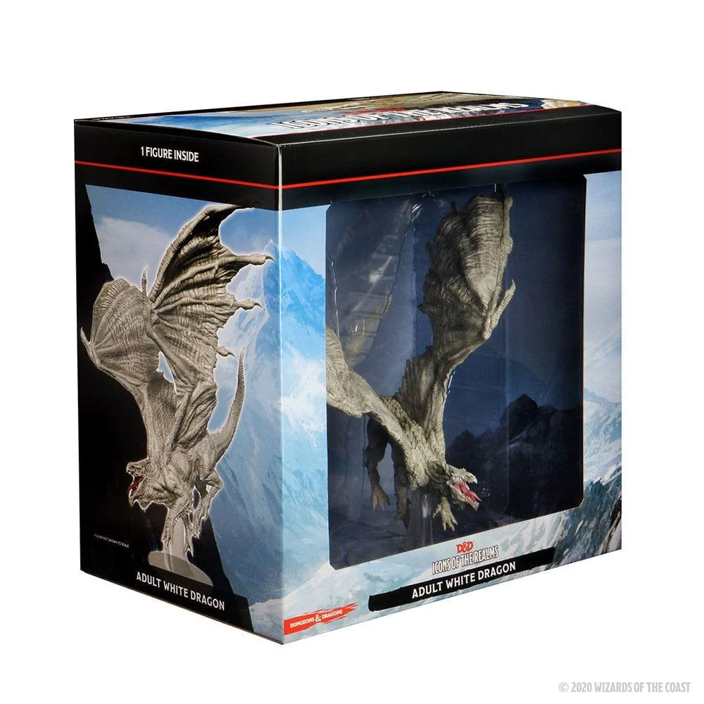 D&D Icons of the Realms Premium Miniature pre-painted Adult White Dragon