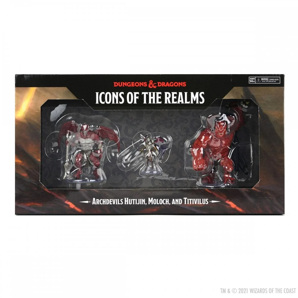 Archdevils - Hutijin, Moloch, Titivilus: D&D Icons of the Realms Miniatures